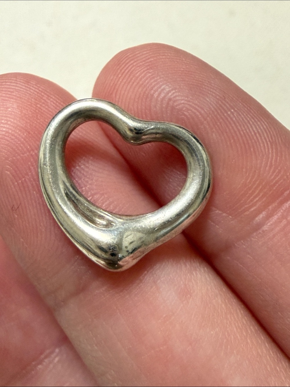 Tiffany & Co. Elsa Peretti Sterling Silver 925 Small Heart Pendant